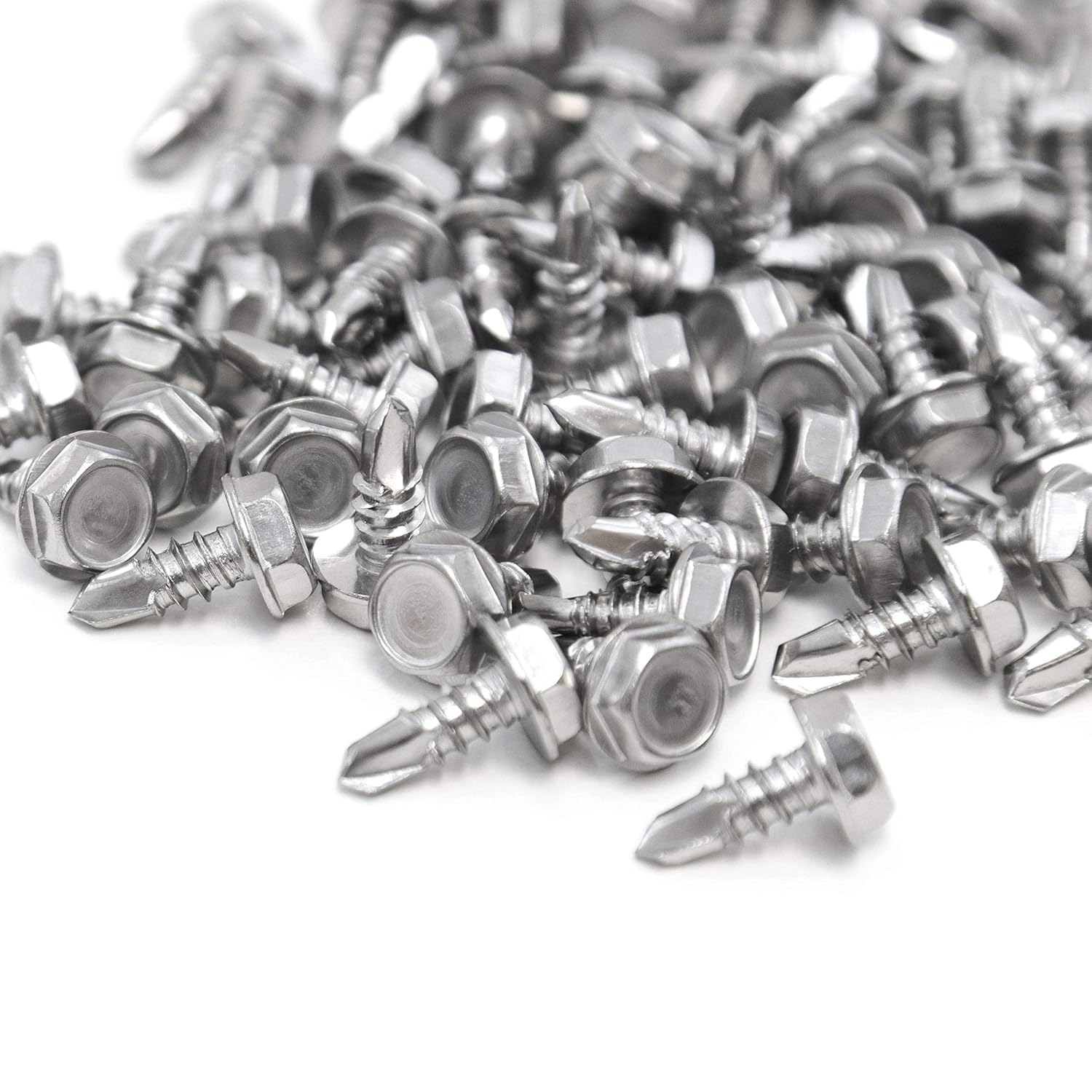 Red Hound Auto 100 Marine Hex Head Self Drilling Screw Set Number 10 x .5 Inches for Wood Metal Plastics 304 SS Stainless Steel Corrosion Resistant