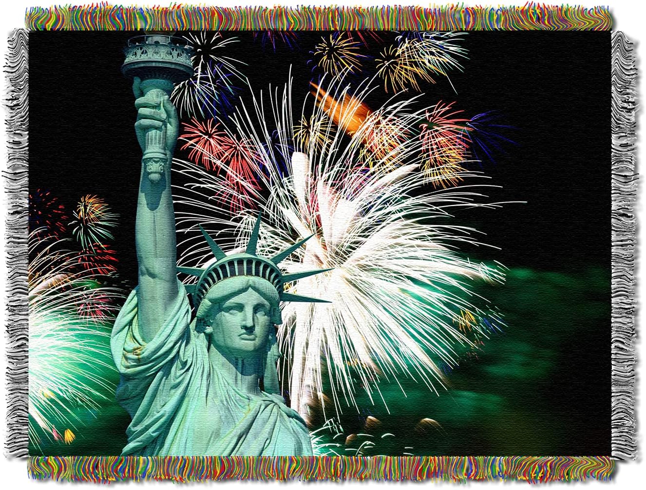 NORTHWEST Operation Hat Trick Woven Tapestry Throw Blanket, 48" x 60", Tonal Pride