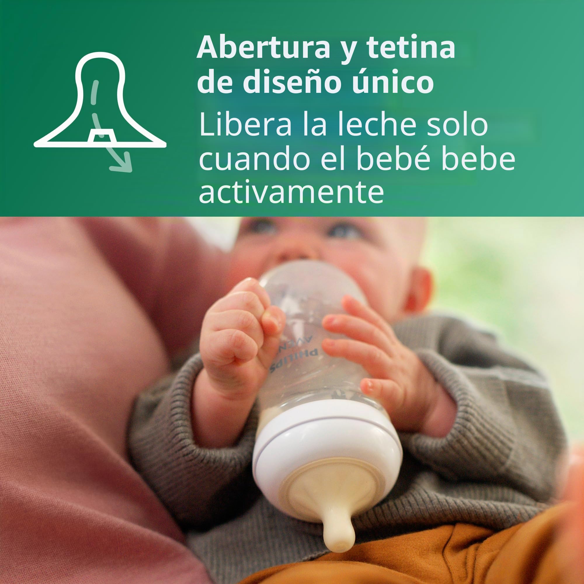 Philips Avent SCY913/04 - Juego de 4 biberones con tetina natural (cristal, 227 ml)