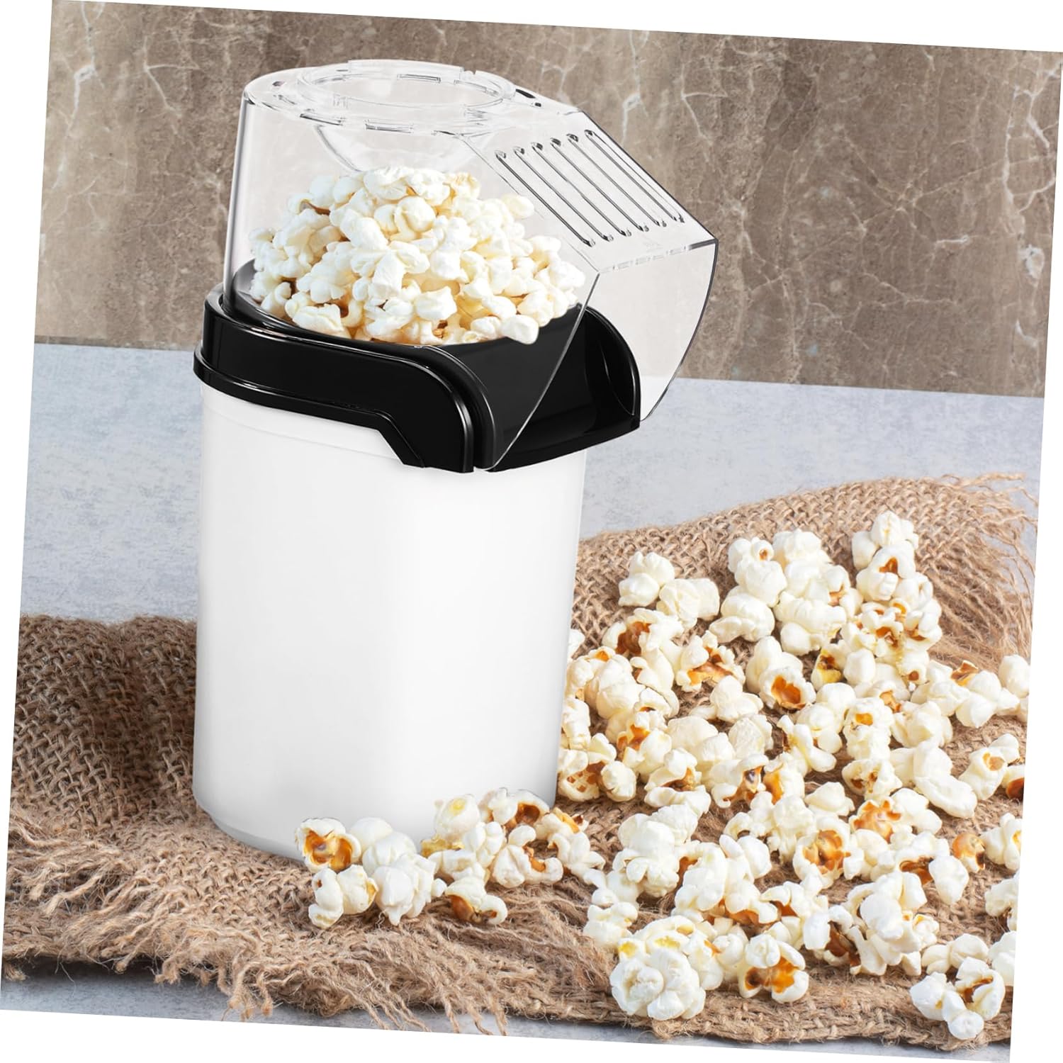 110v Popcorn Air Popper Machine Electric Popcorn Maker Hot Measuring Cup Easy to Use Space-saving for Parties and Movie Nights