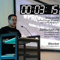CHKOSDA Óriási LED Falióra Automatikus Dimmerrel, Távirányítós Számláló, 70cm Kijelző, Fehér 4