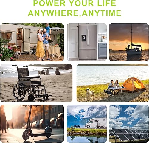 Miniatura 7 de Deep Cycle Hybrid Gel Battery 12V 100AH Rechargeable Gel Automotive Batteries for Solar RV Marine Camping Wheelchair Trolling Motor and Off-Grid