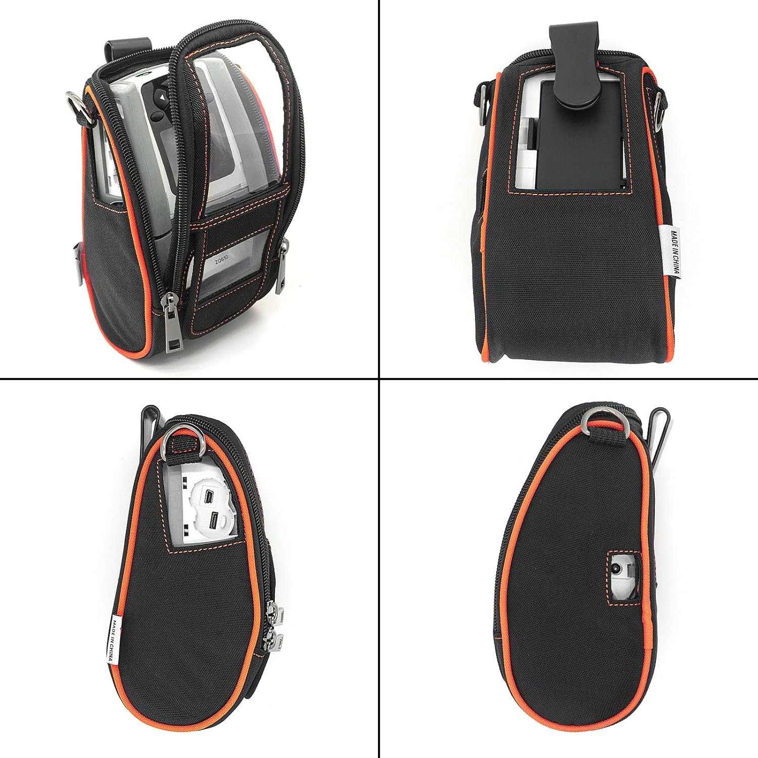 Soft Carrying Case for Zebra ZQ610 QLN220 ZR628 Mobile Thermal Printer - 2024 Upgrade Case Holster with Shoulder Strap and Belt Clip Compatible with Zebra ZQ610 QLN220 ZR628 Portable Carry Accessories