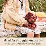 GUND Philbin Teddy Bear, Little Stuffed Animals, Classic Plush Toys for Ages 1 and Up, Chocolate Brown, 7” | Soft Inspire Tactile Sensory Details Inspire Nurturing and Self-Soothing Skills For Early Pretend Play, Sized for Travel Play