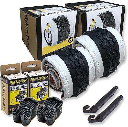 Neumáticos clásicos de pared blanca para tus ruedas Cruiser y accesorios de bicicleta Beach Cruiser. Neumáticos de bicicleta de pared blanca de 26 x