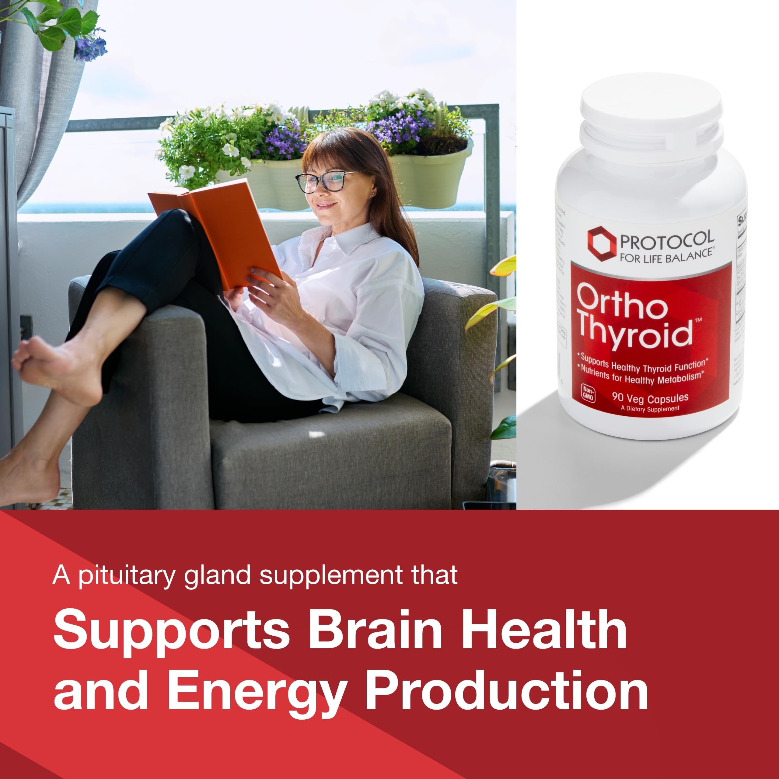 PROTOCOL FOR LIFE BALANCE Ortho Thyroid, with Ashwagandha, 90 Caps — Amazon image 3