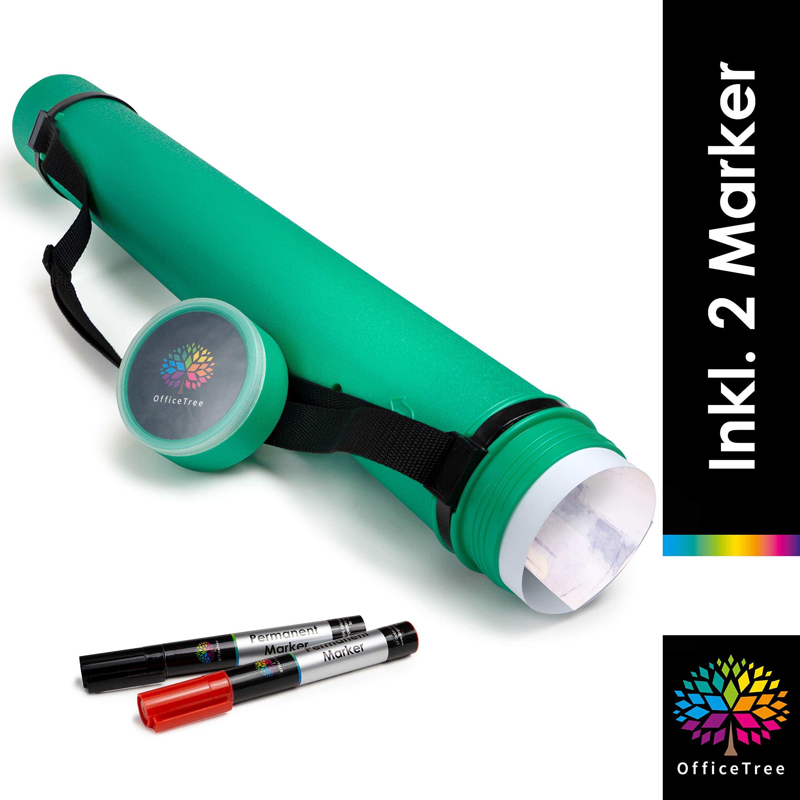 Buy OfficeTree Art Tube Case Green Drawing Tube for Transport and