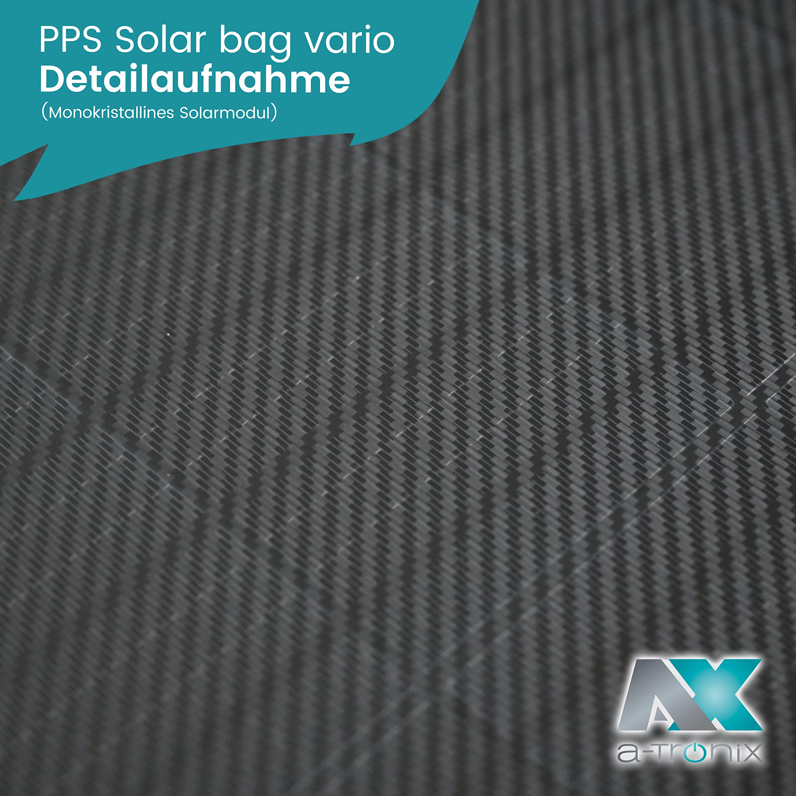 a-TroniX PPS Solar 0% MwSt §12 III UstG Bag Vario 100W, faltbares Solarpanel, USB Anschluss, Outdoor-Einsatz, Photovoltaik