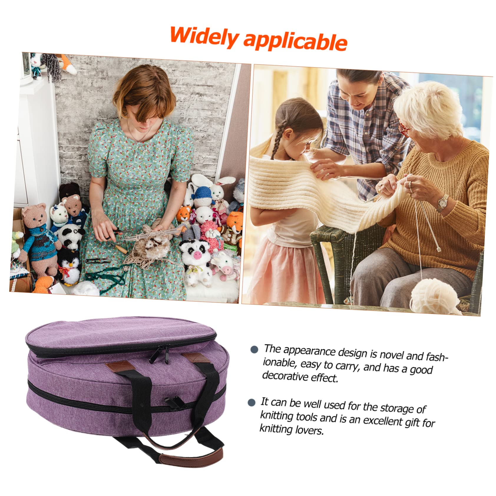 Bolsa de Almacenamiento para Kits de Bordado Portátil, Multi Bolsillos