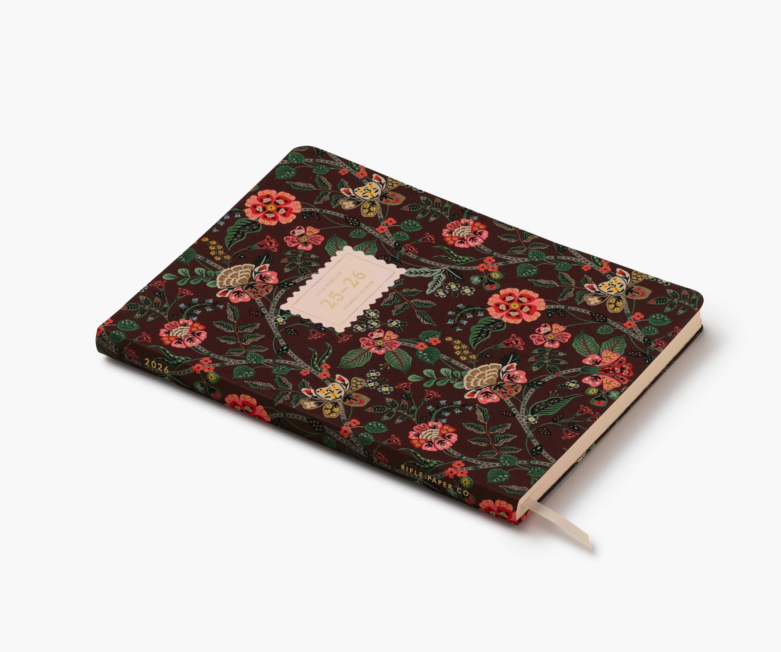 RIFLE PAPER CO. Gracie - Agenda scolastica 2026, 12 mesi, senza sforzo e bella pianificazione, pronta per il nuovo anno per insegnanti e altro ancora