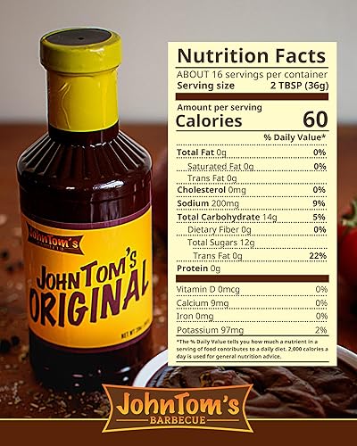 Miniatura 9 de JohnTom's Barbecue Salsa original  Salsa gourmet BBQ de 20 oz. Botella  Hecho con todos los ingredientes naturales. Bueno como adobo de pechuga,