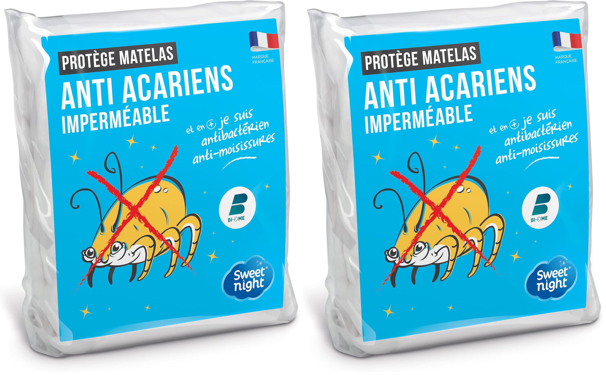 Alèse 90x200 coton anti-acariens pour retrouver un sommeil réparateur