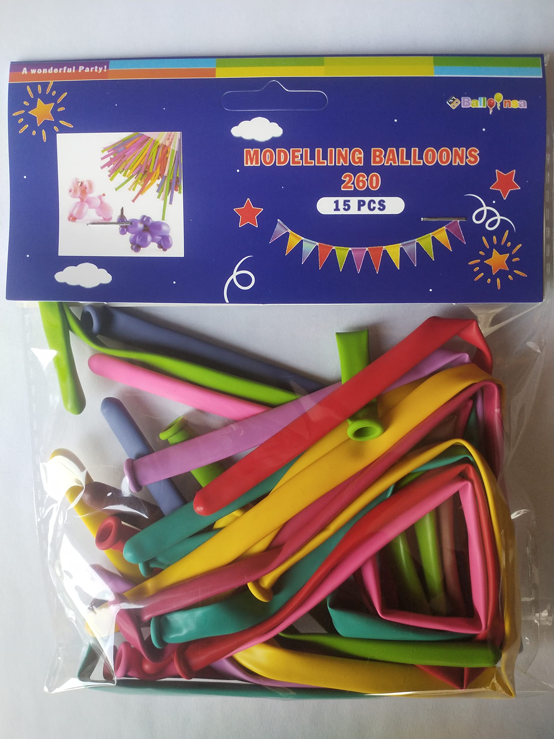 Servewell BALOONSA BALLOON 15pc modelling balloon 260cm
