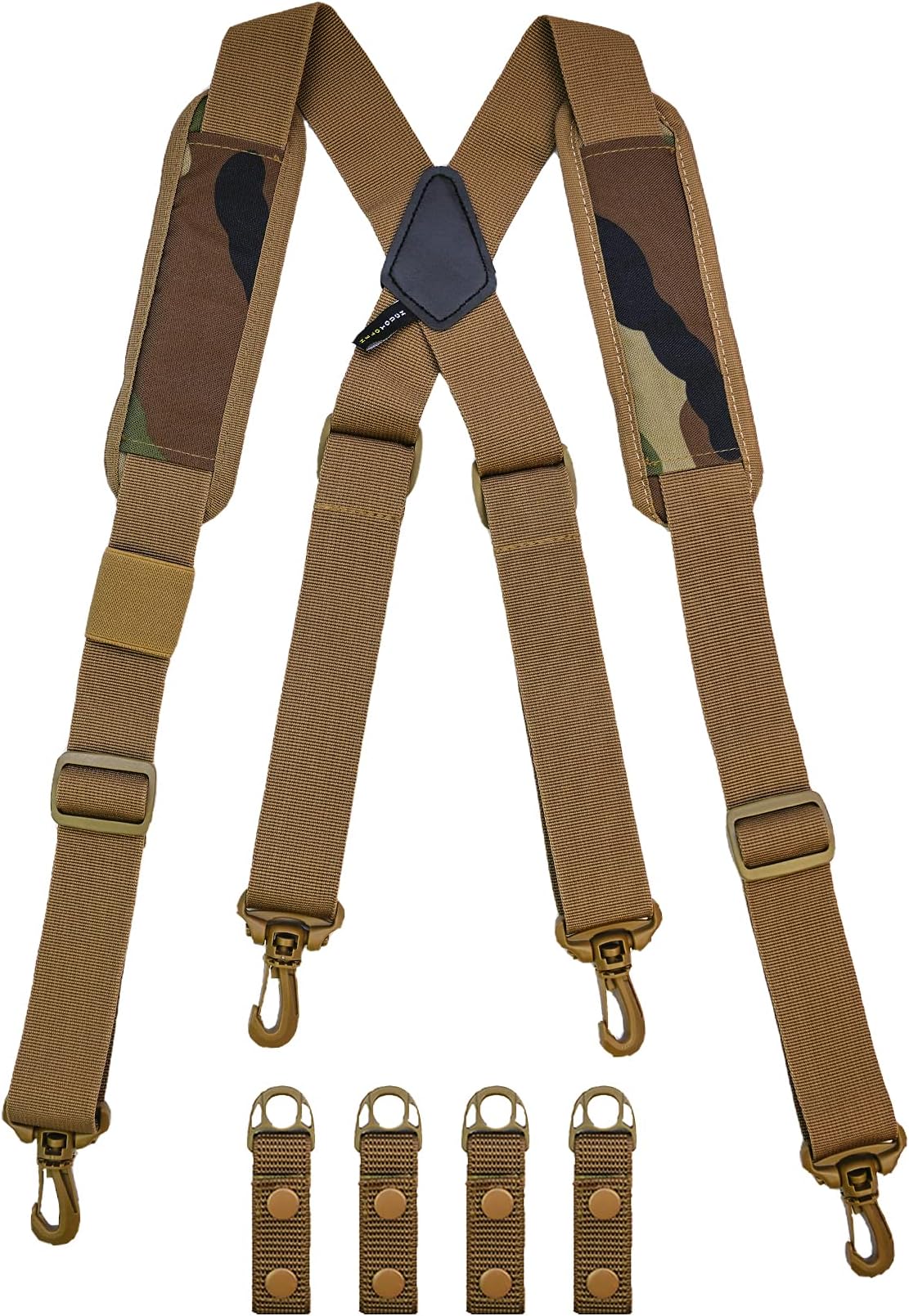 MELOTOUGH Tactical Suspenders Duty Belt Police Suspenders for Law Enforcement Belt with Padded Adjustable Shoulder