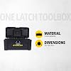 stanley stst1-75518 essential 16 toolbox with metal latches black/yellow inch