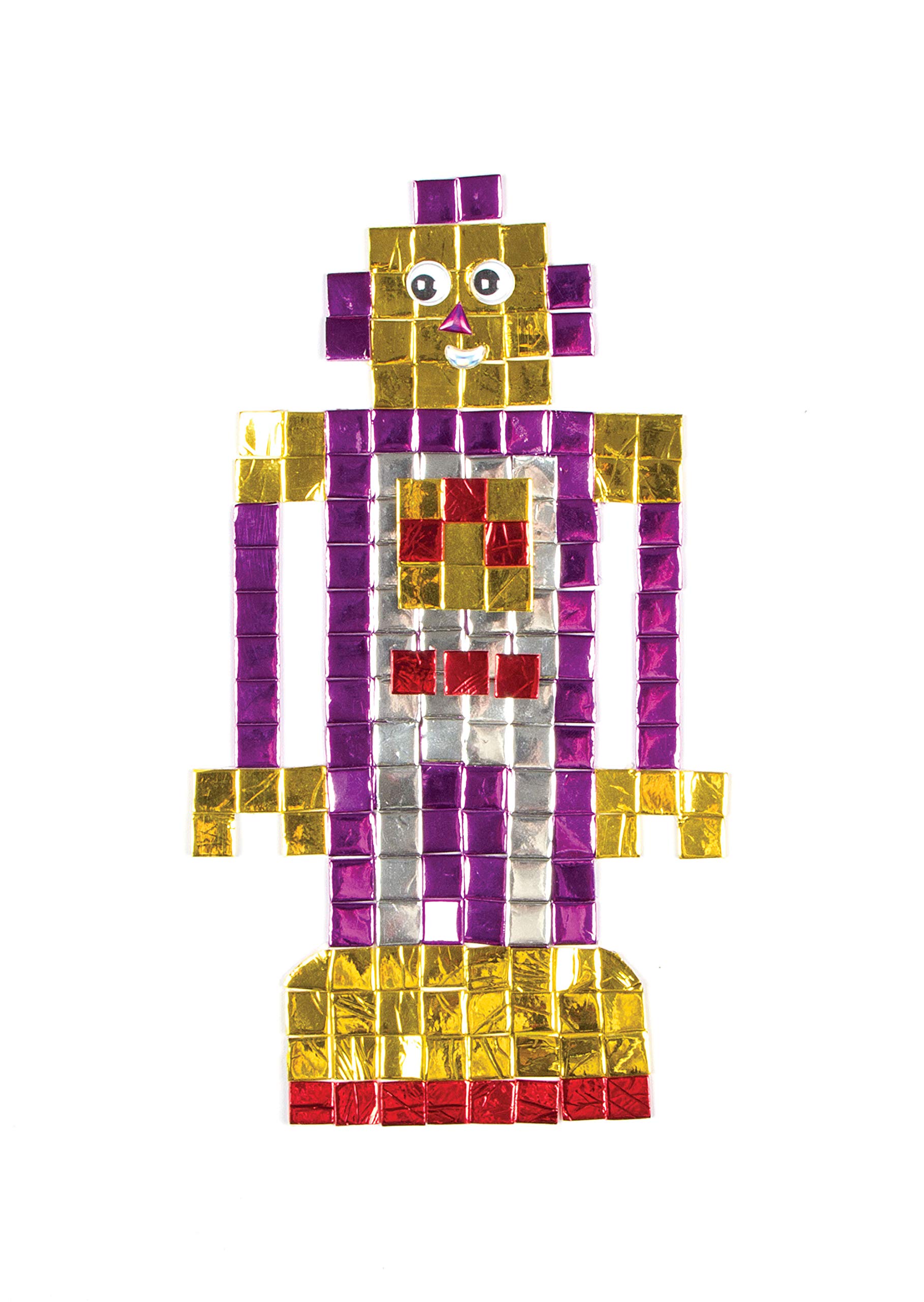 Carreaux De Mosaïque En Verre Baker Ross - Lot De 500g, 10 Couleurs, 10x10mm, Pour Loisirs Créatifs Enfants, Intérieur/extérieur