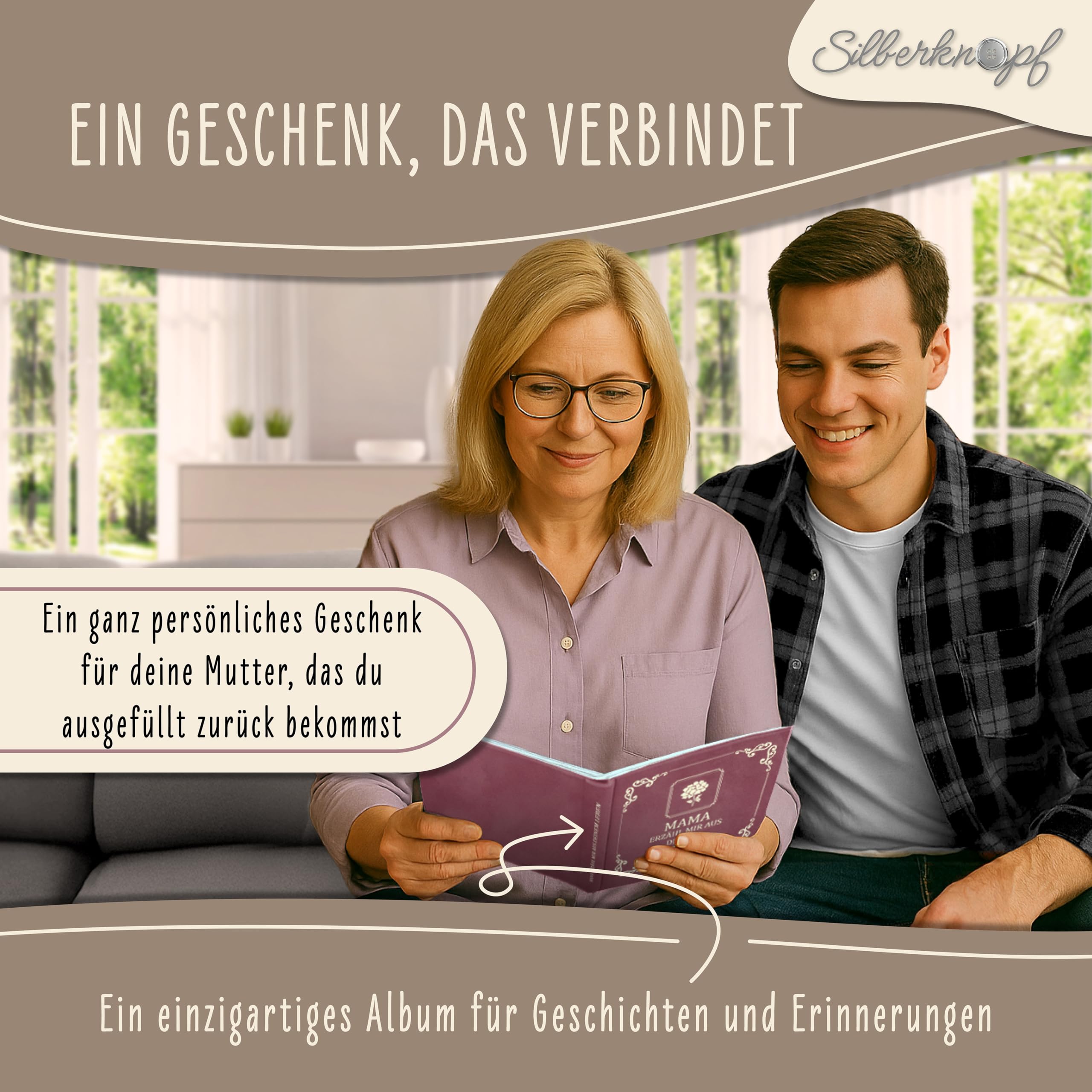 Mama erzähl mal | Erinnerungsbuch zum Ausfüllen | Mama Buch als besonderes Geschenk zum Geburtstag, Weihnachten, Muttertag | Familienbuch als einzigartige Geschenkidee