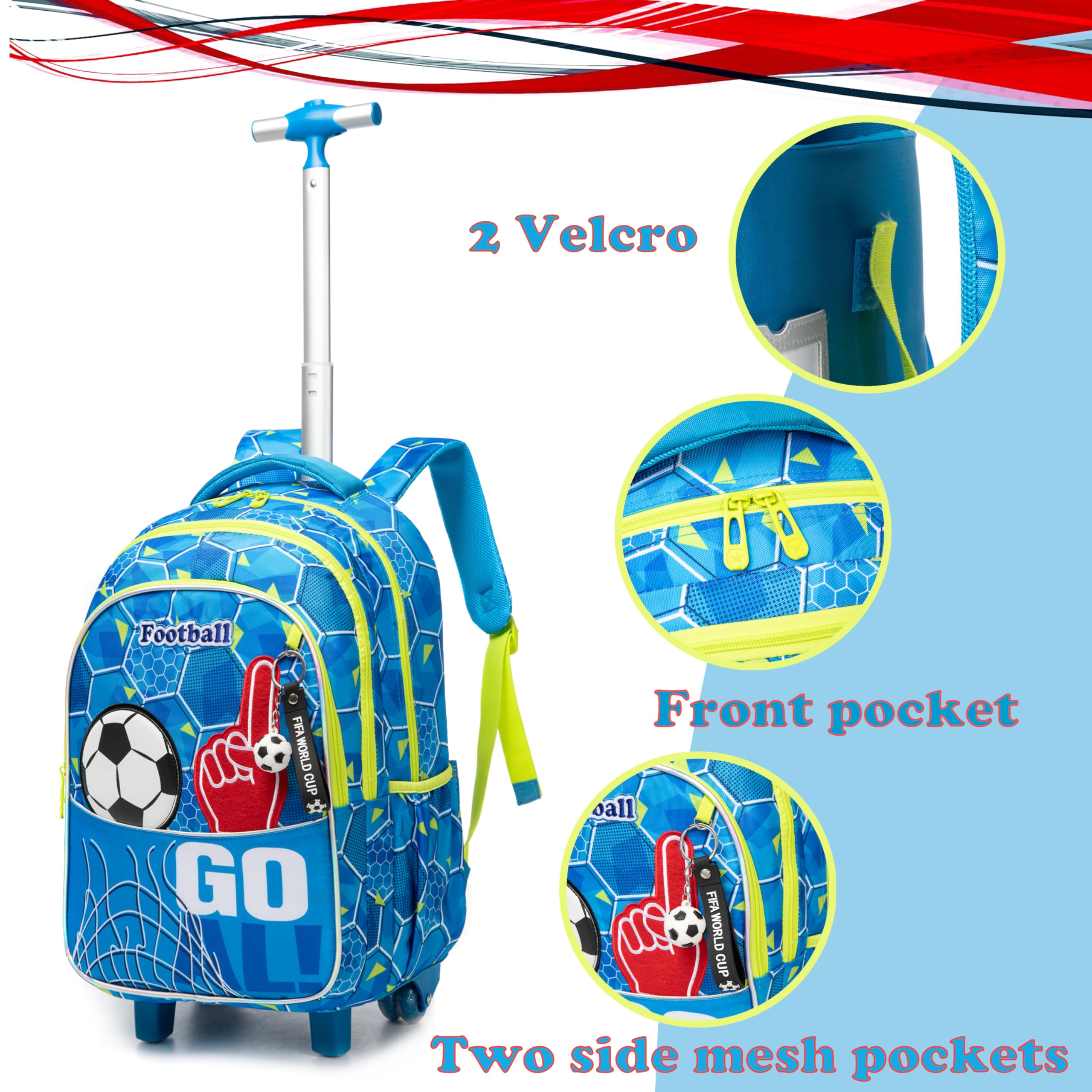 Mochilas Escolares con Ruedas Carro Niño 17" Mochila Chicos Escolar