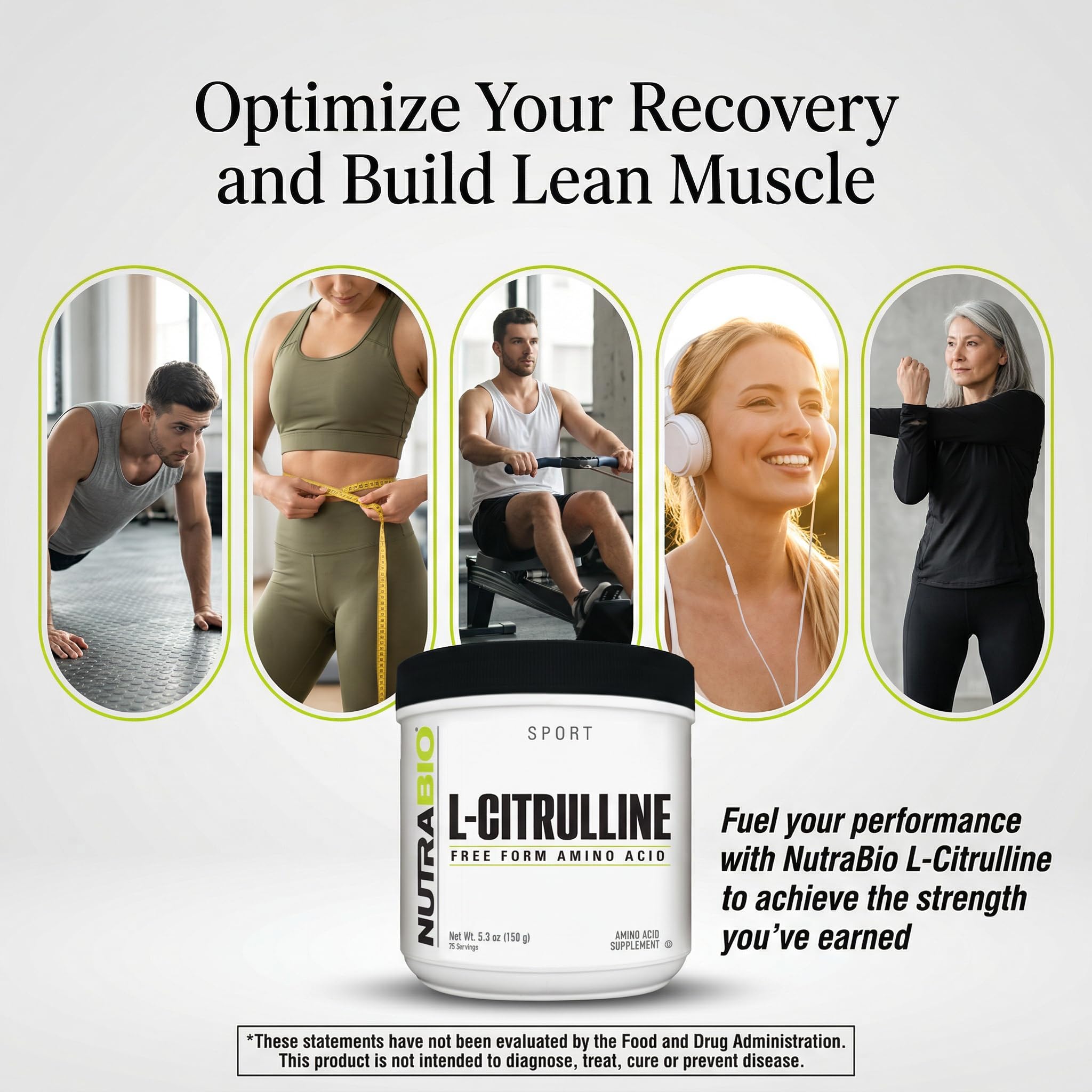 NutraBio L-Citrulline, Free Form Amino Acid, 5.3 oz (150 g) — Amazon image 9