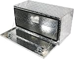 Inspirer Studio Argent aluminium lourd de prise en charge ATV Boîte à outils de lit de remorque avec serrure (36" X 17" X 18")