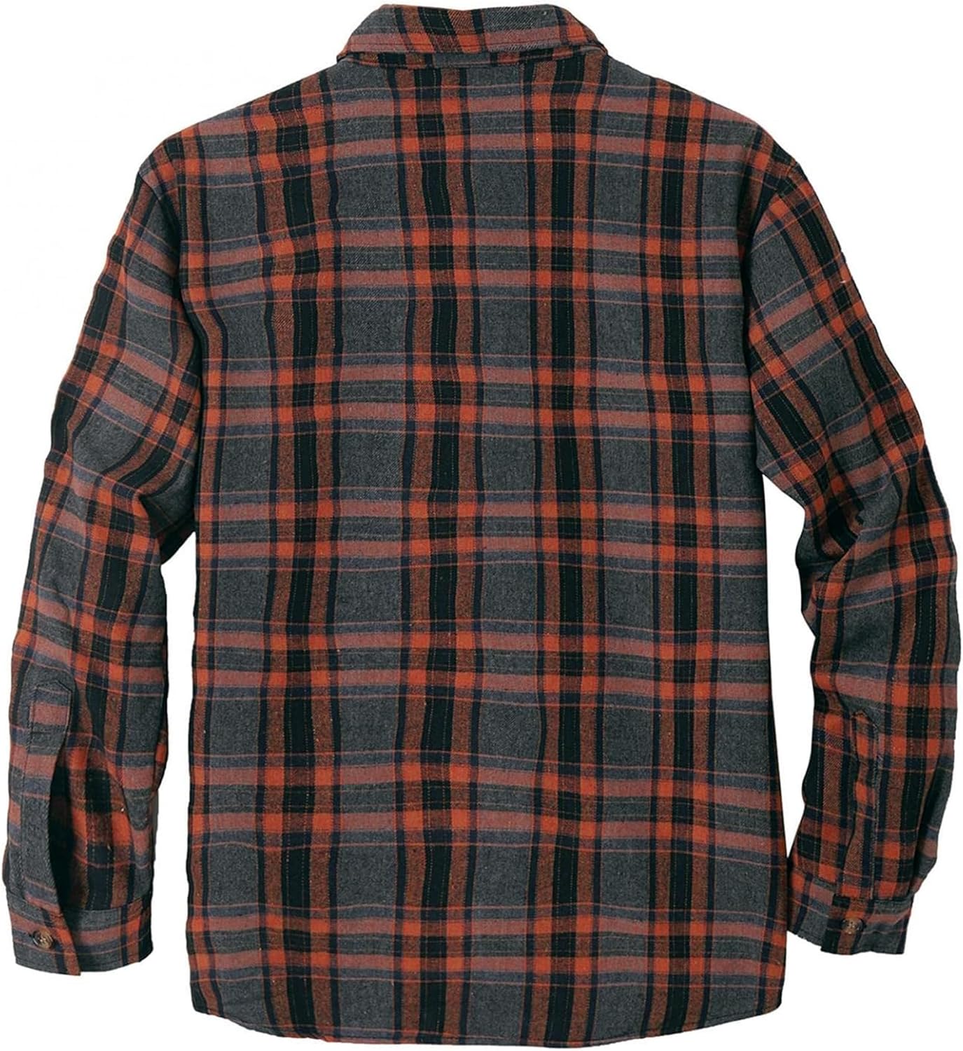 Beotyshow Mens Sherpa Fleece Lined Flannel Shirt Jacket Long Sleeve Button Down Plaid Winter Jacket - Image 3