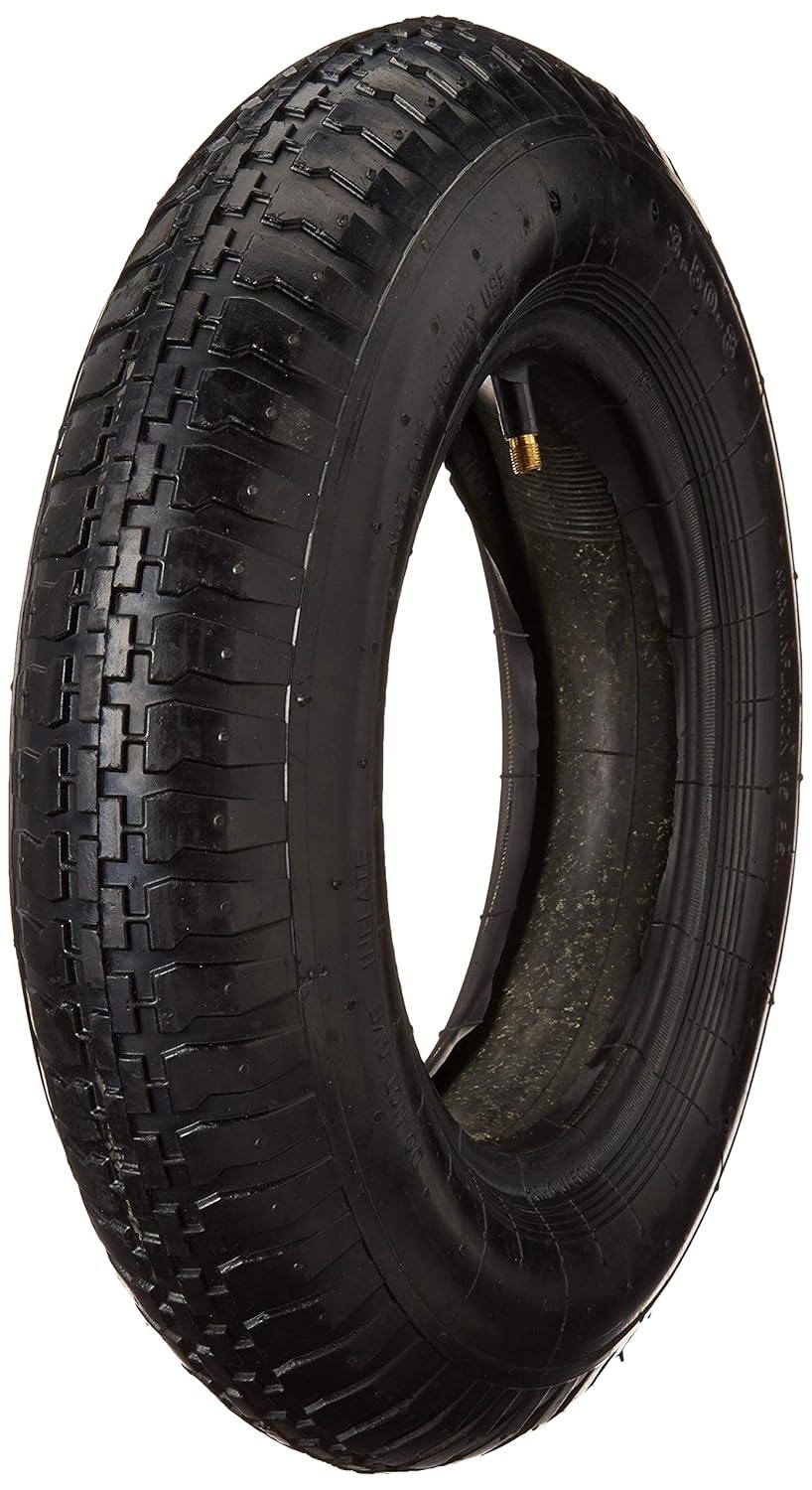Tire and Inner Tube Set 3.508 for Wheelbarrow Wheel 15 inch 8 Rim