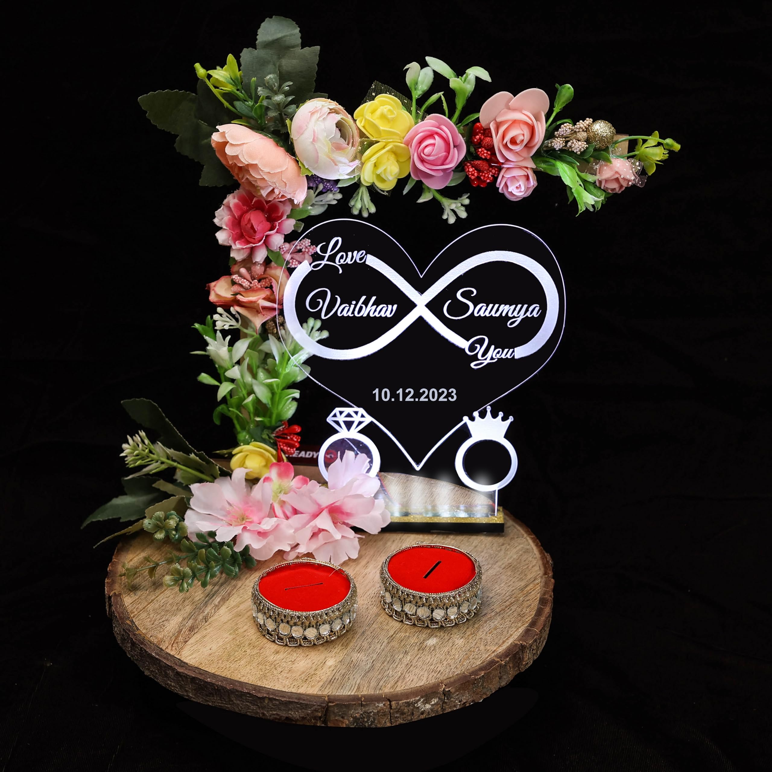 See full amazon price history chart for THE BRIDE MADE Engagement Ring Platter Wood Logs Or Led Lights With Name, Brown THE BRIDE MADE Engagement Ring Platter Wood Logs Or Led Lights With Name, Brown (B0CJ5QH94V) Amazon Price History, Amazon Price Tracker