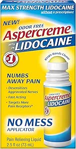 Aspercreme 4% Lidocaine No Mess Applicator, 2.5 Ounce (Pack of 3)