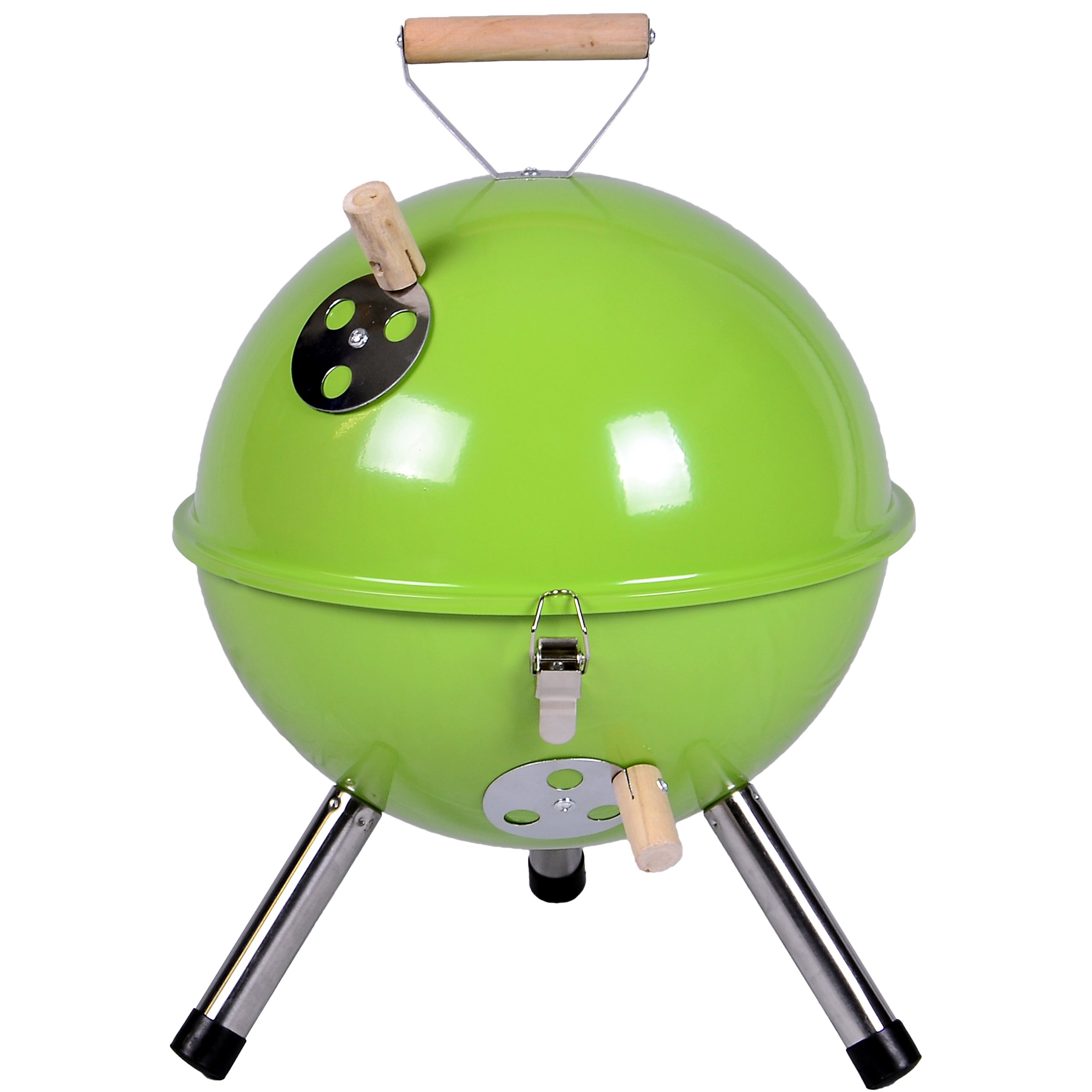 Mini Kugelgrill für Terrasse + Barbecue Ø 30 cm grün