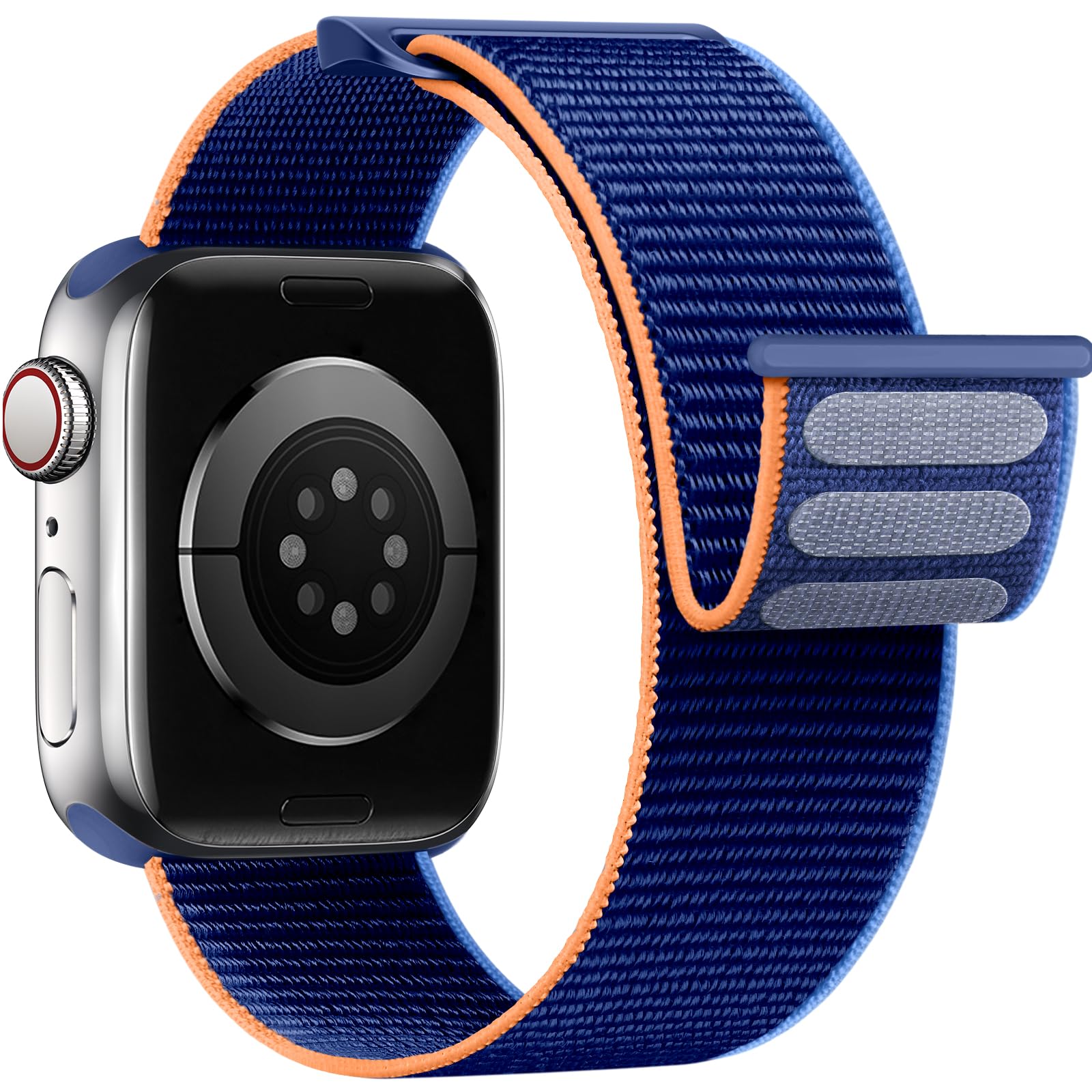 Yoohoo Nylon Straps Compatible with Apple Watch Straps 44mm 45mm 46mm 49mm 42mm(Series 3/2/1)Women Men,Upgraded Soft Nylon Replacement Bands for iWatch Series 11 10 9 8 7 6 5 4 3 2 1 SE3 Ultra3/Black — view 23