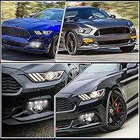 Vista 5 de Switchback Lámpara LED de Niebla Frontal Blanca/Ámbar de Marcha Diurna Secuencial con Función de Señal de Giro Intermitente Accesorios para Ford