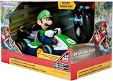 Nintendo - Licence Officielle - Mario Kart 8 - Mini Voiture RC Luigi Anti-Gravité 2.4GHz - Rotations 360°, Virages, Dérapages - Portée 30 m - Voiture Télécommandée Enfant 4+ - Univers Gaming - 4