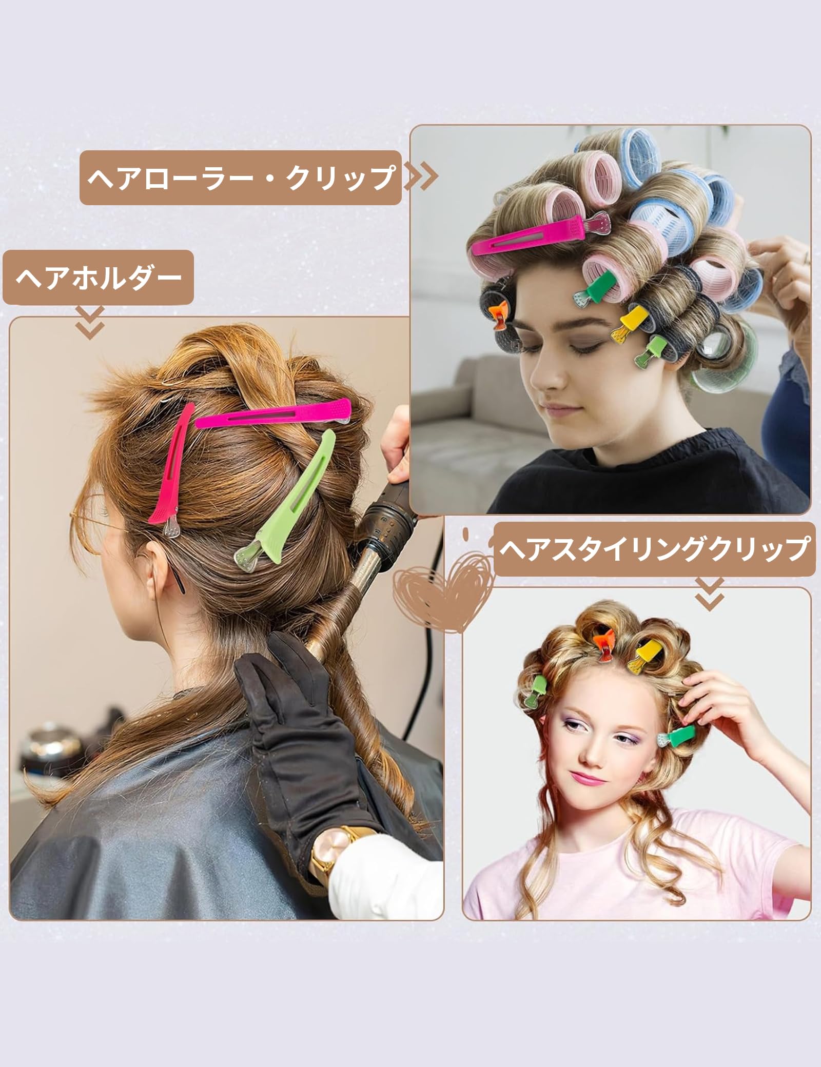 Amazon | happykau ダッカール 6個入り 大きめ 120mm ヘアピン