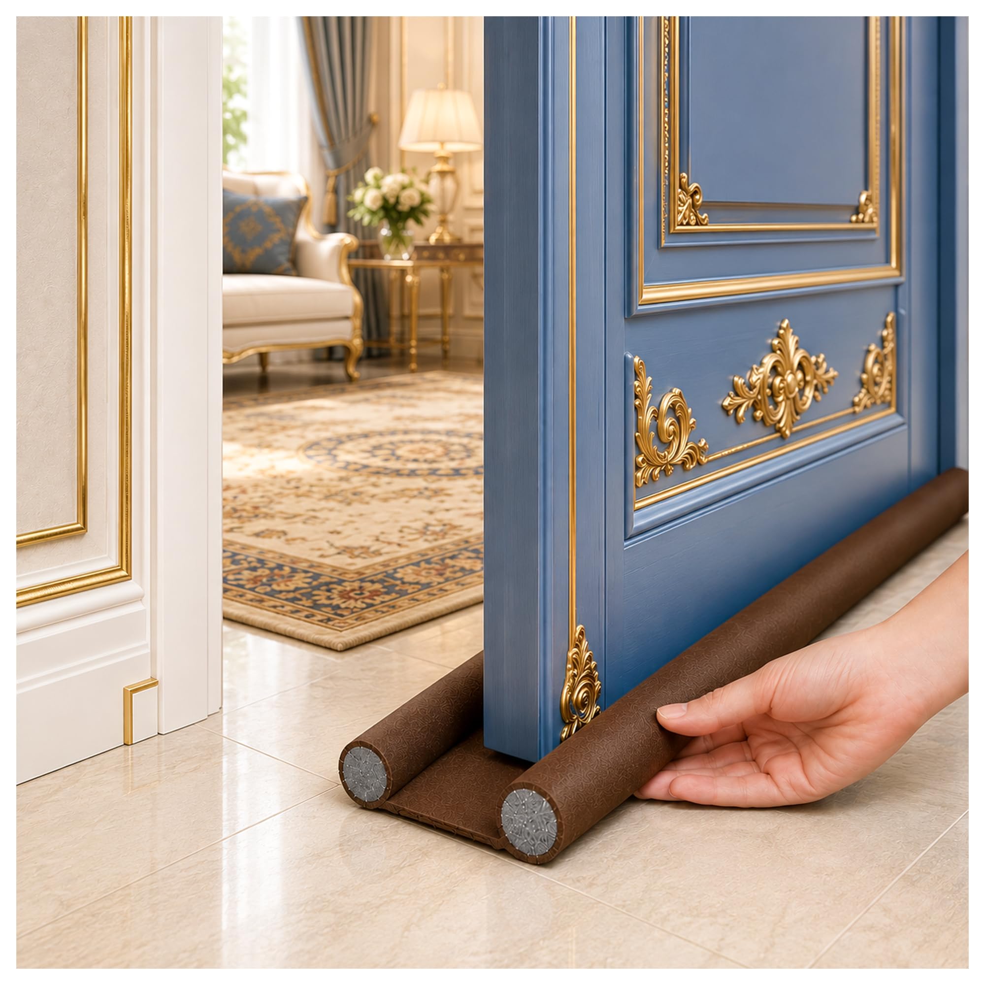 Eightiz (Pack of 5, 38 Inches 120 GSM Door Guard,Rat Protector Guard Bottom Seal Strip Gap Filler for Doors,Soundproof, Noise Reduction, Energy Saving, Dust & Insect,Strip for Home,Office,Outdoor-image-41