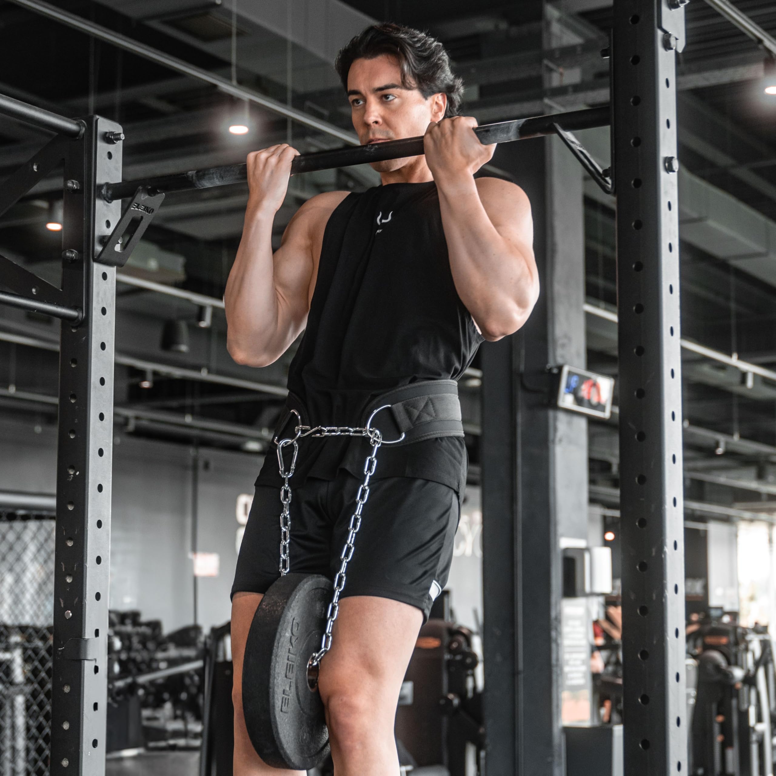 Cintura Zavorra Calisthenics | Cintura per Zavorra Palestra Sollevamento Pesi | Cintura Dip | Cintura Sovraccarico Con Catena In Acciaio Per Squat Trazioni Pull up Crossfit