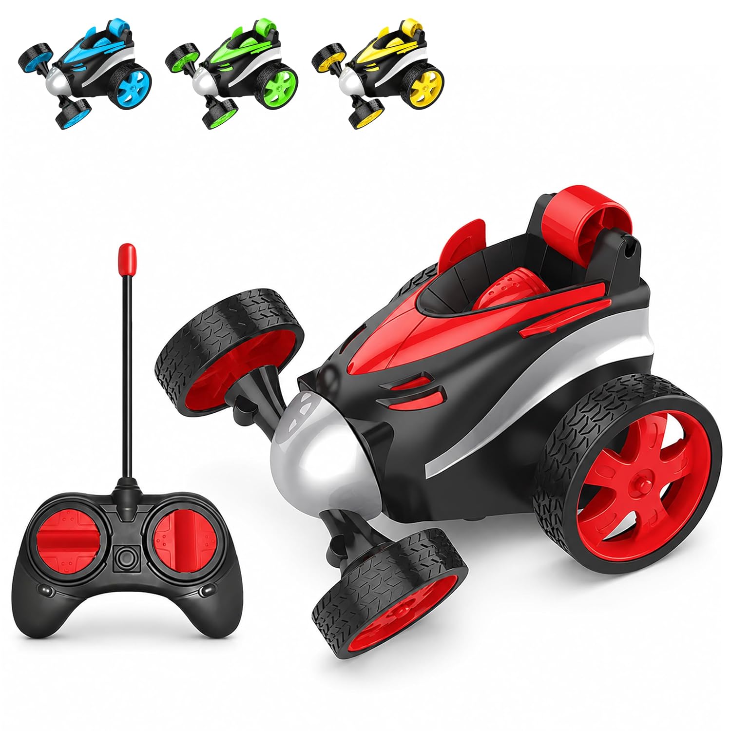 VGRASSP Mini Stunt Remote Control Rechargeable Car Toy for Kids – 360 Degree Spinning (Multicolor) VGRASSP Mini Stunt Remote Control Rechargeable Car Toy for Kids – 360 Degree Spinning (Multicolor)