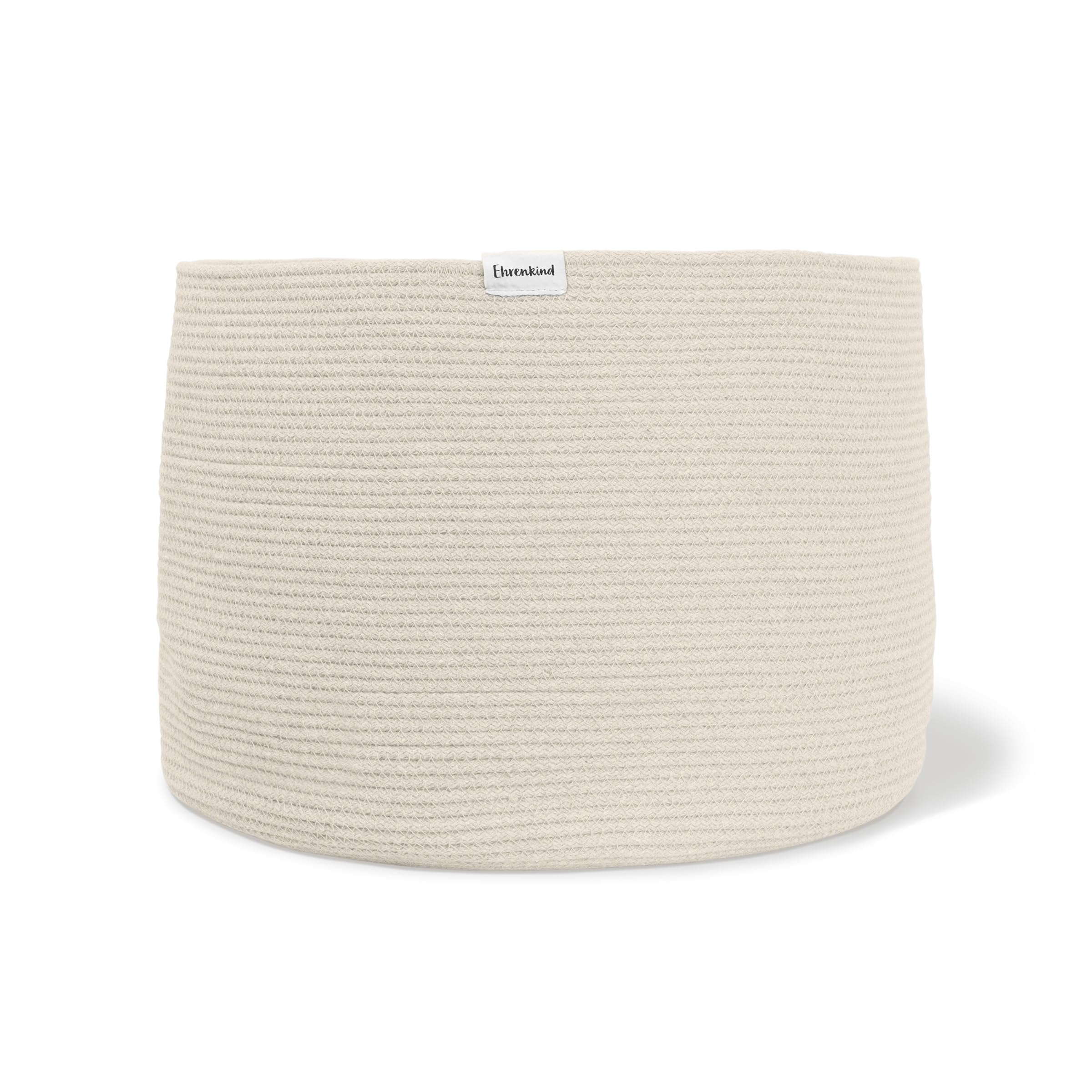 Ehrenkind® Aufbewahrungskorb – Spielzeugkorb für Kinder | In 3 Größen & Farben | Robustes Seilmaterial | Ideal als Wäschekorb oder Spielzeugaufbewahrung | 50x35 cm | Natur