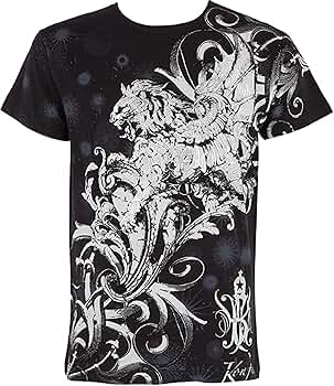 Amazon.com: TG627T Lion and Vines Metallic Silver Embossed