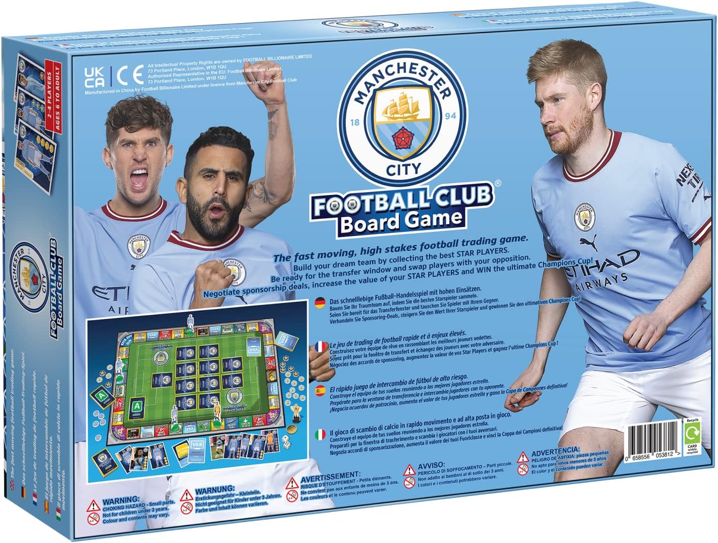 Manchester City Board Game By Football Billionaire Board Games, Multicolor, 38 cm - Image 3