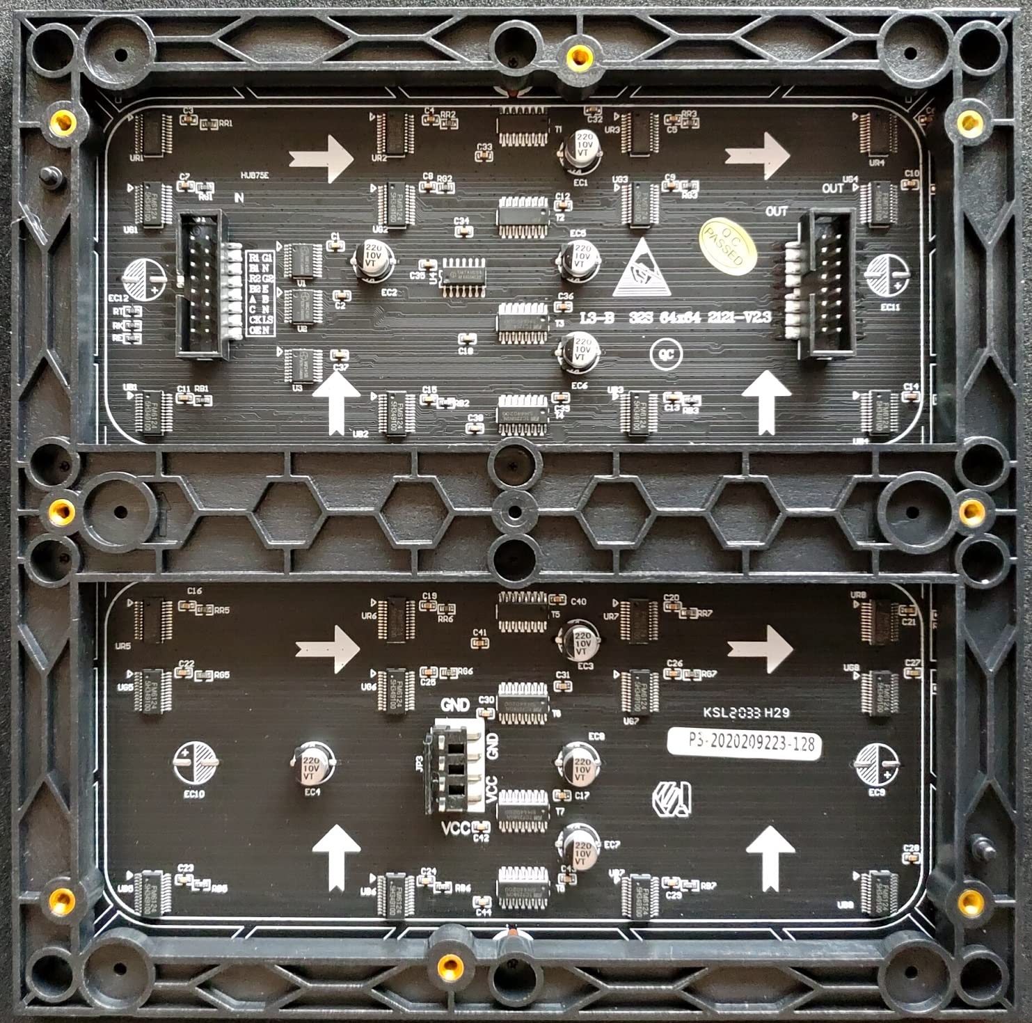 Amazon.co.jp: P3 RGB LEDマトリックスパネル 64X64ピクセル
