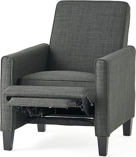 Miniatura 10 de Sillón de cuero reclinable Lucas, Pizarra