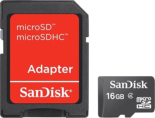 SanDisk tarjeta portátil microSDHC con adaptador Negro
