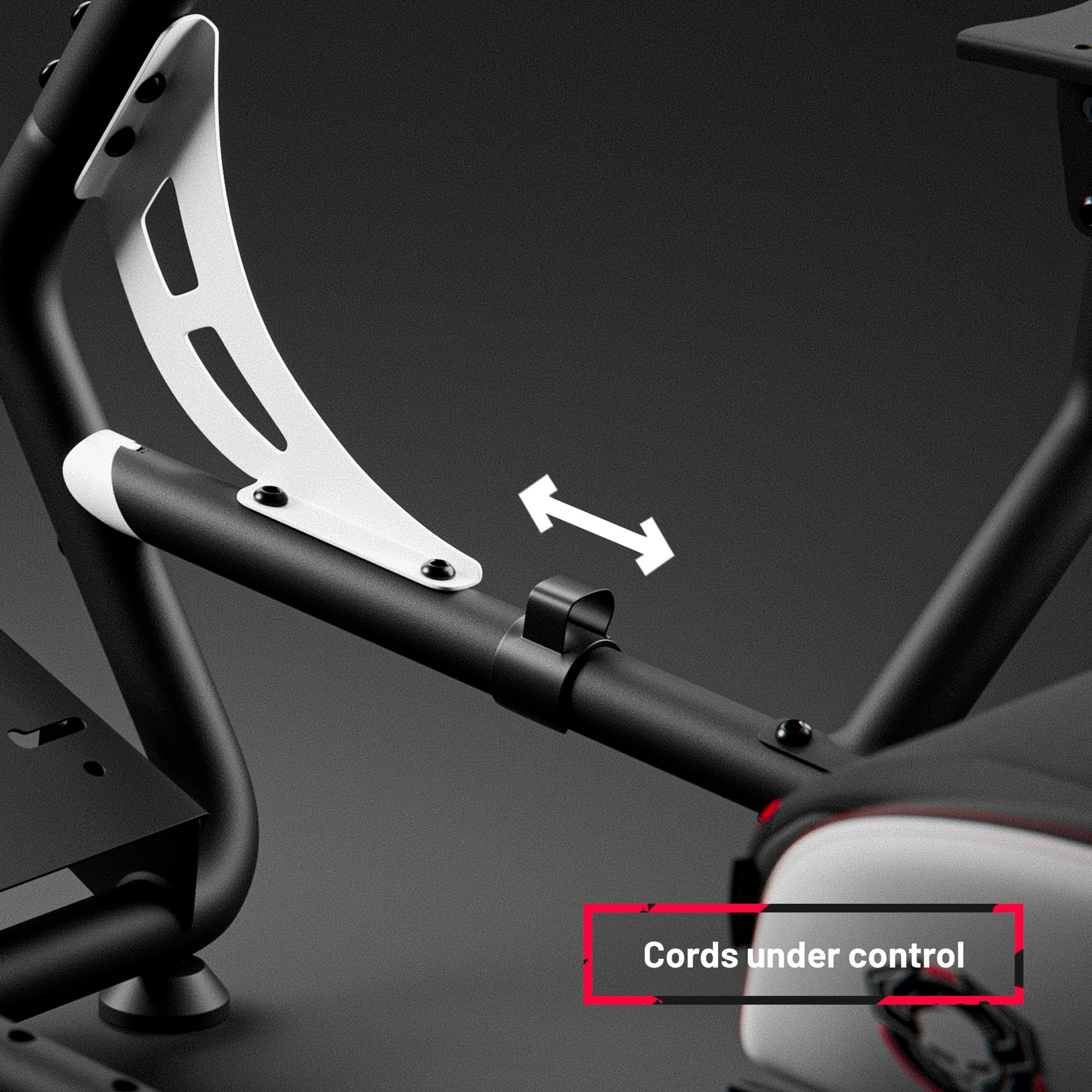Diablo Sim Racing Simulator Cockpit X-Drive - Sedile Gaming Simulatore con Sedile e Schienale Regolabili - Cockpit Compatibile con Vari Volanti e Pedali - Supporto per Cavi, Piedini Antiscivolo