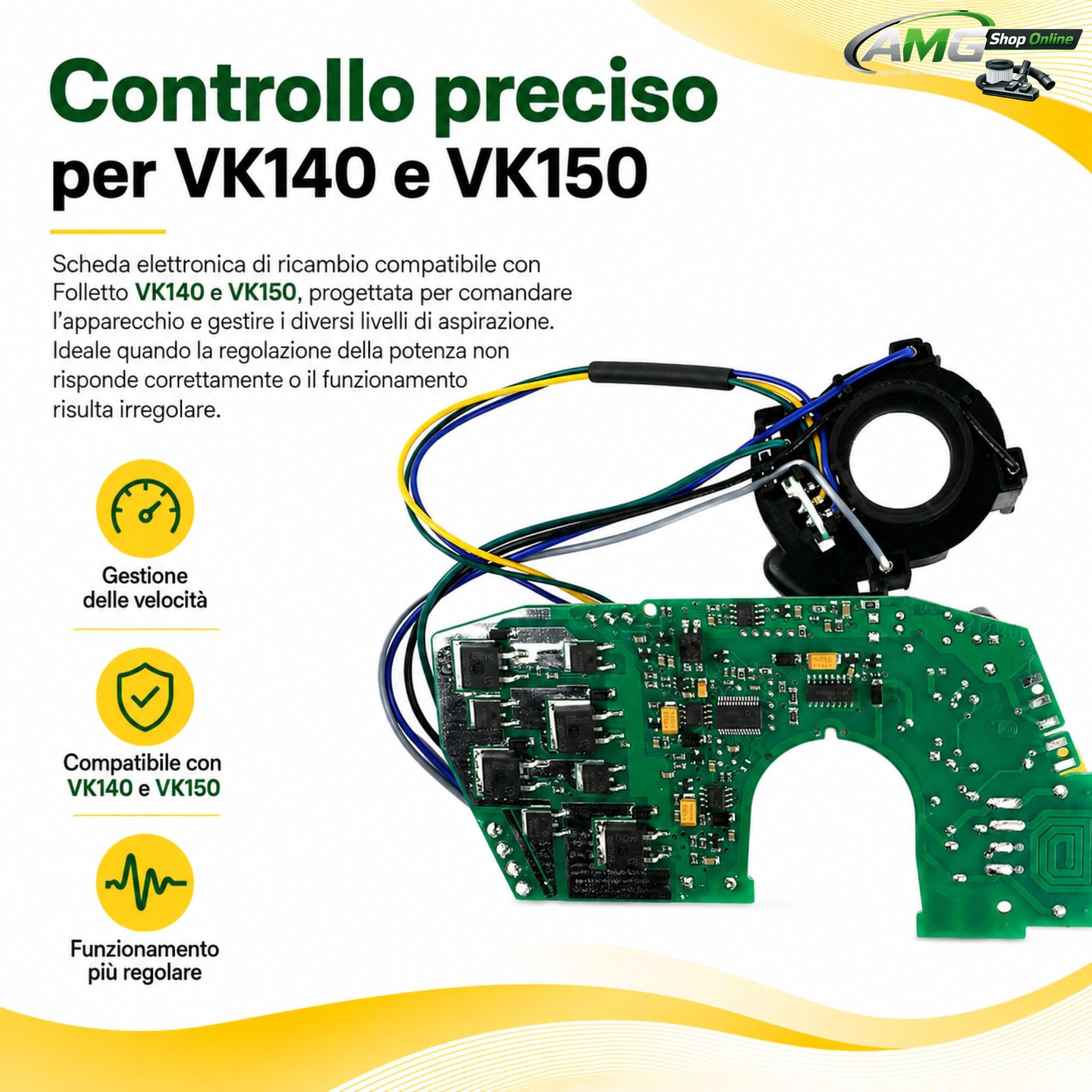 Scheda Elettronica Compatibile per Folletto VK140 e VK150