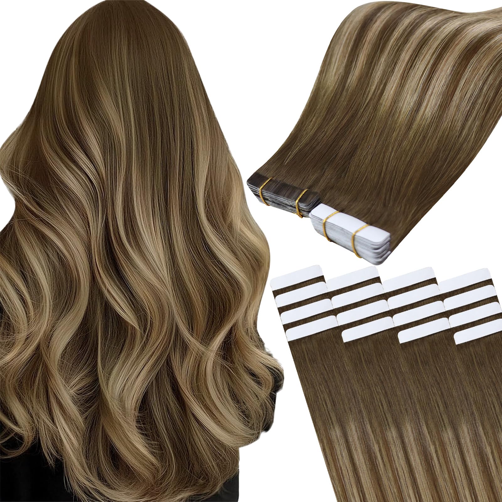 Easyouth U Tip Hair Extensions Brown Keratin Tip Hair Extensions Real Human Hair Darkest Brown Keratin Hair Extension Human Hair with Natural Texture 18Inch 50G 1G/S — view 22