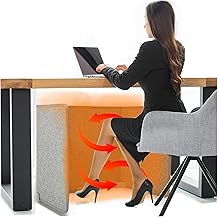 Under Desk Warmer - Silent and Energy Efficient - Personal Under Desk Heater for Legs and Feet - for Office and Home - with Thermostat and Timer
