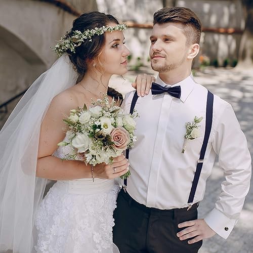 Miniatura 5 de trilece Tirantes para hombre Tirantes ajustables con espalda en Y para hombre y mujer, tirantes para disfraz de esmoquin Clips fuertes resistentes