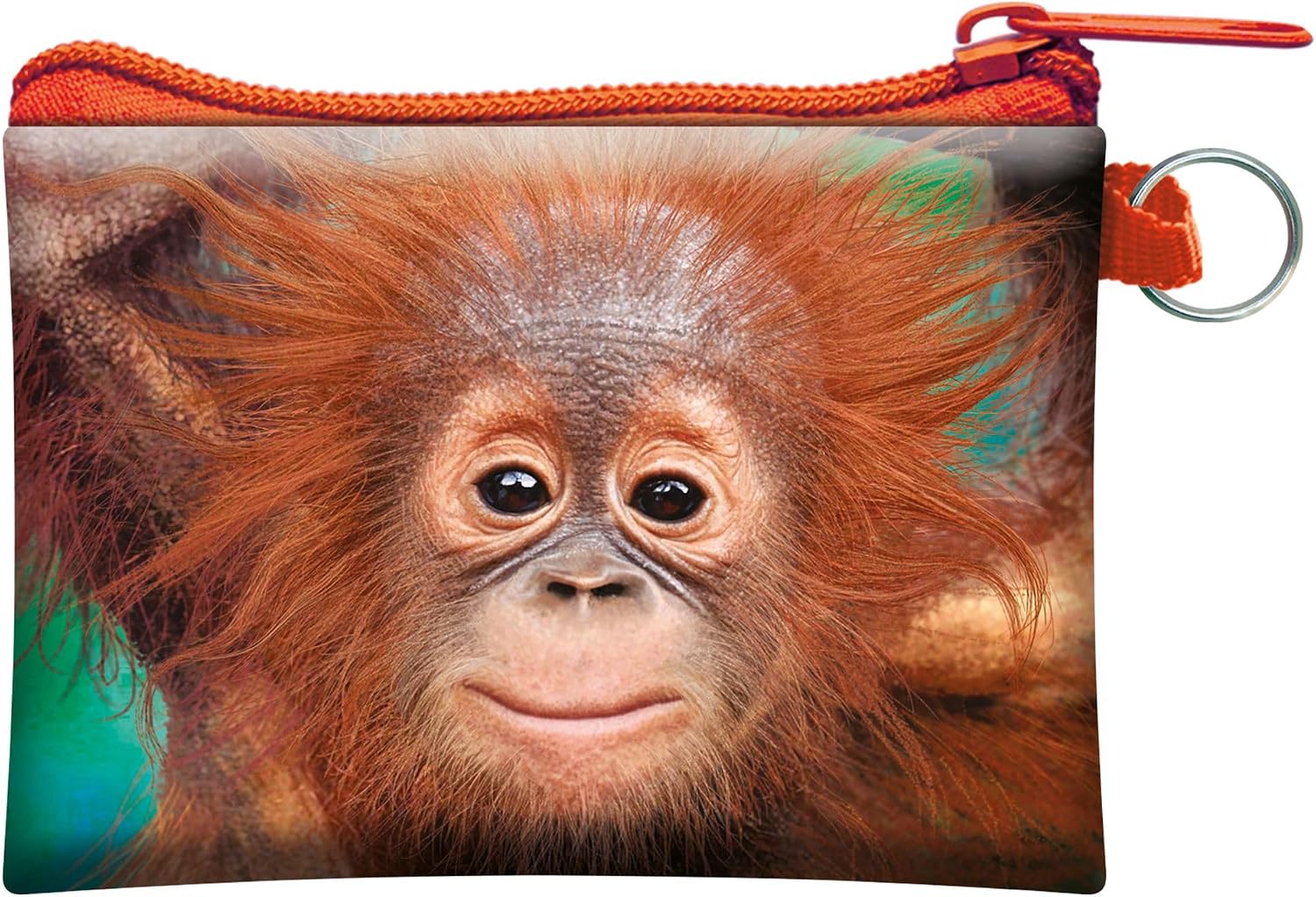 3D LiveLife Coin Purse - Baby Orangutan from Deluxebase. Lenticular 3D Monkey Purse. Cash, coin and card holder with secure zipper featuring artwork licensed from renowned artist David Penfound