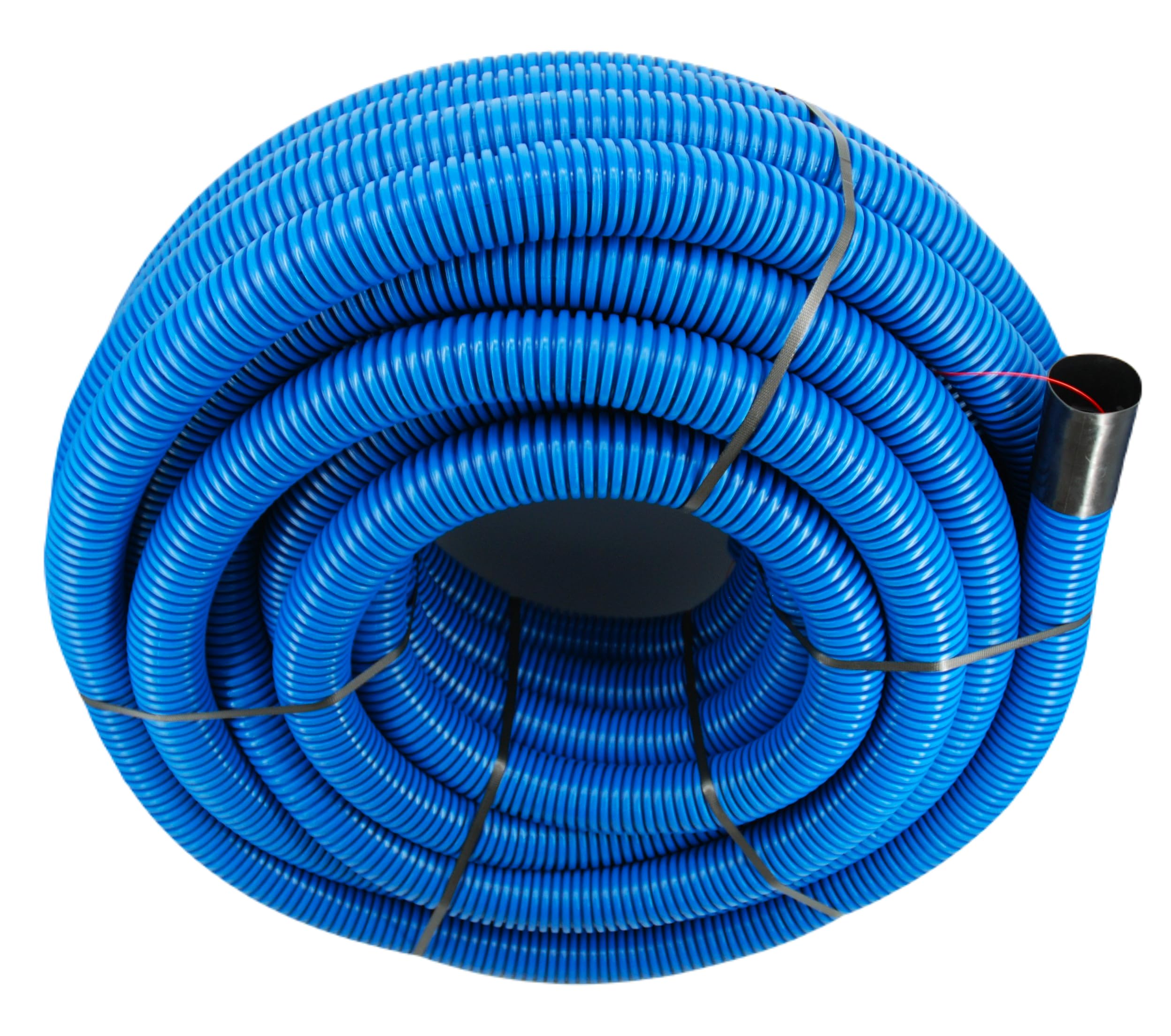 Unterirdisches Wellrohr M75 mm | Leerrohr Elektrorohr Erdwellrohr Blau | 5m 10m 15m 20m 25m (5 Meter)