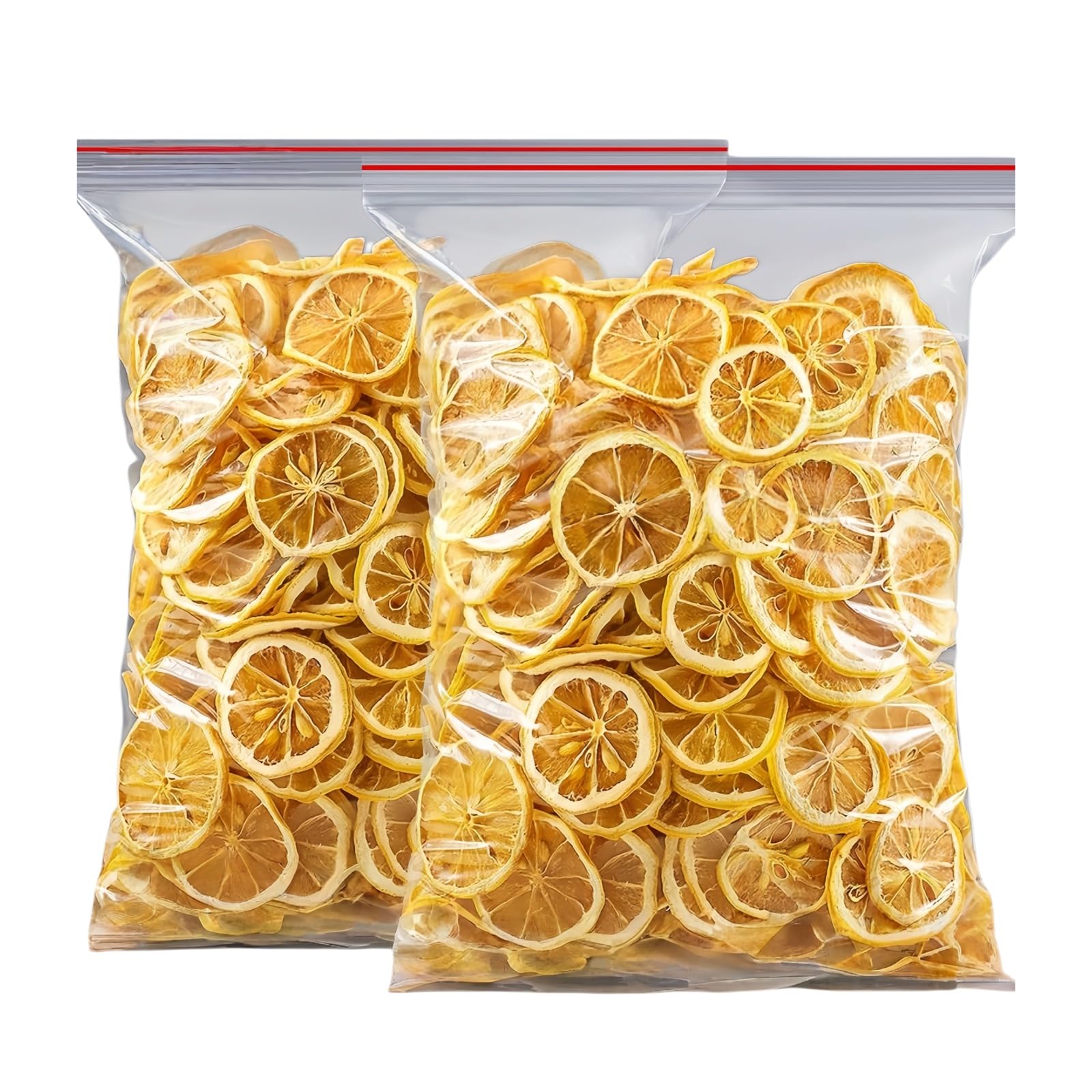 TraiHuyan Getrocknete Zitronenscheiben 500g, Natürliche Zitronenräder für Tee, Wasser & Cocktails, Essbare Getränke-Garnitur & Backzutat, Ungezuckert & Ohne Zusätze